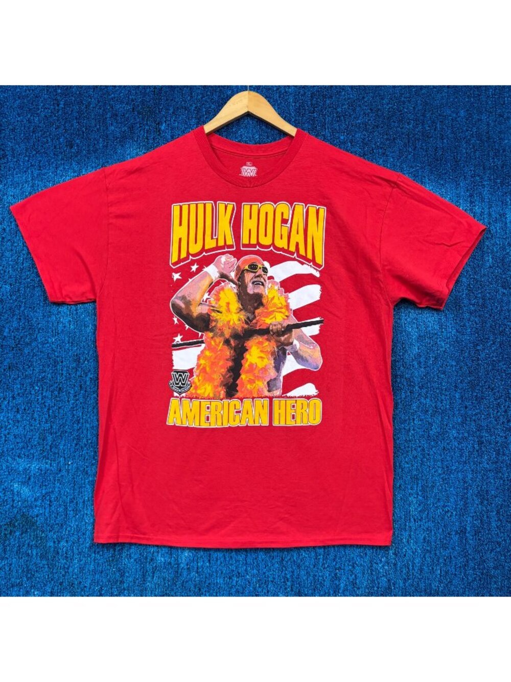 WWE Legends Hulk Hogan Wrestling Red T-Shirt Size Extra Large